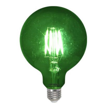 Λάμπα led dream fillament E27 G125 4W 230V πράσινο φως