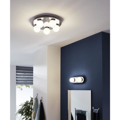 Φωτιστικό μπάνιου οροφής-τοίχου δίφωτο MOSIANO 94627 χρώμιο (3)