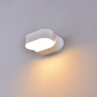 LED απλίκα 6W αρχιτεκτονικού φωτισμού 3000K Θερμό λευκό Λευκό σώμα περιστρεφόμενο 8286