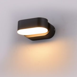 LED απλίκα 6W αρχιτεκτονικού φωτισμού 3000K Θερμό λευκό Μαύρο σώμα περιστρεφόμενο 8288