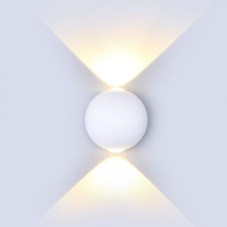 LED απλίκα 6W αρχιτεκτονικού φωτισμού 4000K Φυσικό λευκό Λευκό σώμα στρογγυλό vtac 8302