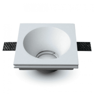 Γύψινο χωνευτό φωτιστικό Spot GU10 Τετράγωνο Λευκό σώμα V-TAC 3653