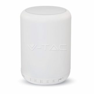 V-TAC Επιτραπέζιο φωτιστικό led 3W RGB και ηχείο bluetooth (8516)