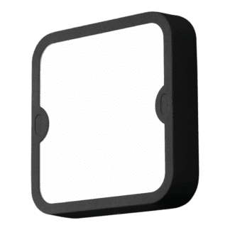 Απλίκα-πλαφονιέρα εξωτερικού χώρου τετράγωνη σε ανθρακί με λευκό χρώμα ALFENA-S 95082