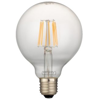 Λάμπα led filament G95-8 Globe Ε27 7W 230V θερμό λευκό φως ντιμαριζόμενη EL827111