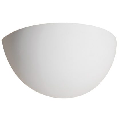 Απλίκα γύψινη σε λευκό, με ντουί E14, VK64174-229131