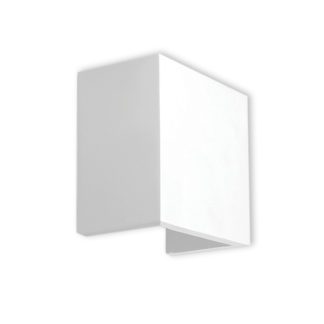 Απλίκα γύψινη τετράγωνη, σε λευκό, με ντουί G9, VK64174-263131