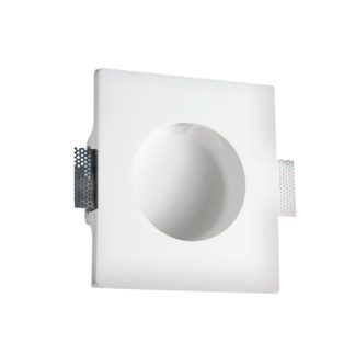 Φωτιστικό γύψινο χωνευτό LED CREE 1W ορθογώνιο λευκό VK 64174-243131