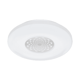 Φωτιστικό οροφής-τοίχου LED RGB 17W στρογγυλό Ø34cm, σώμα λευκό με χρώμιο EGLO CONNECT CAPASSO-C 96821
