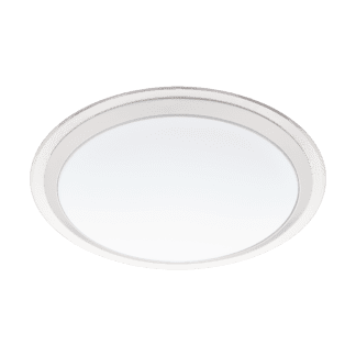 Φωτιστικό οροφής-τοίχου LED RGB 17W στρογγυλό Ø43cm, σώμα λευκό με ασημί EGLO CONNECT COMPETA-C 96818
