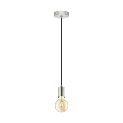 Κρεμαστό φωτιστικό single pendant, μέταλλο, χρώμα σατινέ νίκελ EGLO YORTH 32522