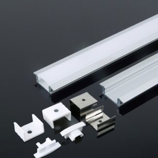 Προφίλ αλουμινίου για ταινίες LED χωνευτό 2000 x 23 x 15.5mm VTAC 3351