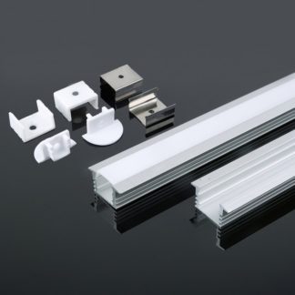 Προφίλ αλουμινίου για ταινίες LED χωνευτό 2000 x 24.5 x 12.2mm vtac 3357