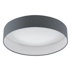Φωτιστικό Οροφής Led 1x18W, Dimmable, Ø40,5cm Χρώμα Λευκό-Ανθρακί Palomaro 1 96538