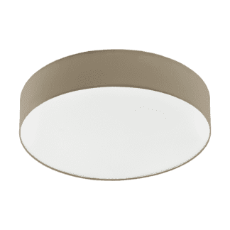 Φωτιστικό Οροφής LED 40W Ø57cm, Tunable White 3000-5000Κ Με Τηλεχειριστήριο Σε Χρώμα Taupe+Λευκό Eglo Romao3 97778