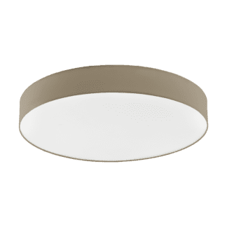Φωτιστικό Οροφής LED 60W Ø76cm, Tunable White 3000-5000Κ Με Τηλεχειριστήριο Σε Χρώμα Taupe+Λευκό Eglo Romao3 97783