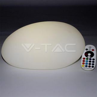 Εξωτερικό φωτιστικό LED μπαταρίας 1W RGB πέτρα επαναφορτιζόμενο vtac 40151