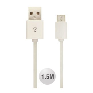Καλώδιο Micro USB λευκό 1.5m VTAC 8450