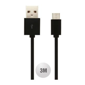 Καλώδιο Micro USB μαύρο 3m VTAC 8449