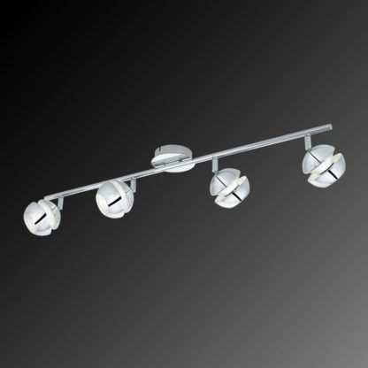 Σποτ Οροφής & Τοίχου LED Μεταλλικό Τετράφωτο 4x3,3W από Λευκό-Χρώμιο ατσάλι Eglo Nocito 95481