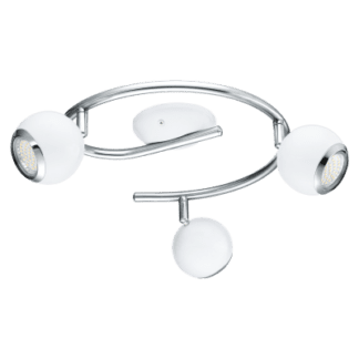 Σποτ Οροφής & Τοίχου LED Τρίφωτο 3x3W με Λευκό-Χρώμιο ατσάλι Eglo Nocito 31003