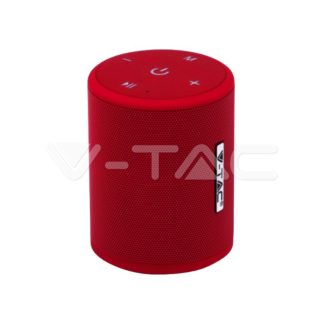 Ηχείο φορητό Bluetooth κόκκινο 1500mAh vtac 7719