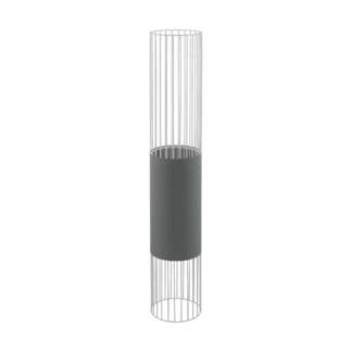 Φωτιστικό Δαπέδου Mονόφωτο 1x60W Σε Γκρί & Λευκό Χρώμα Eglo Norumbega 97957