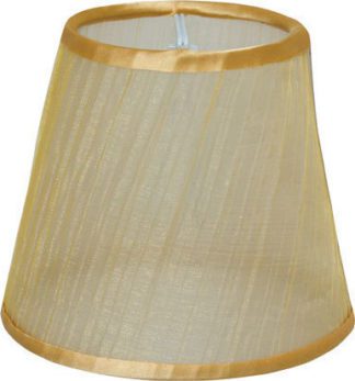 Καπέλο φωτιστικού υφασμάτινο Φ110mm σε χρυσό χρώμα VK 60080-061669