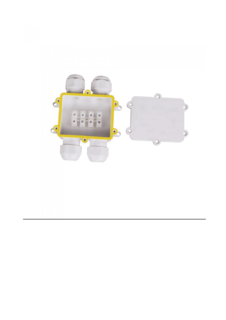 Αδιάβροχο κουτί προβολέων διπλό σε διπλό Λευκό σώμα IP68