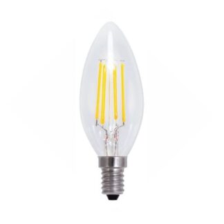 Λαμπτήρας Filament LED 4W E14 C35 Σε Ψυχρό Φως (6000K) - E14-00601W