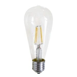 Λαμπτήρας LED Filament 4W E27 ST64 Σε Ψυχρό Φως (6000K) E27-00621W