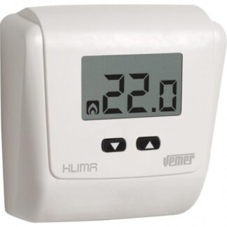 Ηλεκτρονικός θερμοστάτης χώρου (ψηφιακός) ψύξης - θέρμανσης (2 μπαταριές 1,5V) VEMER KLIMA LCD 308-002729000